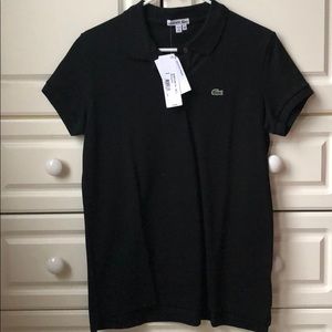 NEW Lacoste Polo Black Size 44 / 12 / Large